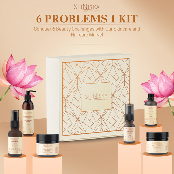 6 Problem 1 Kit, Skin & Hair Care Unisex Kit (Pack of 6-for Dry Skin)