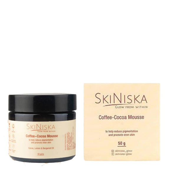 SkiNiska Men/Women Coffee-Cocoa Mousse To Help Reduce Pigmentation And Promote Even Skin - 50g